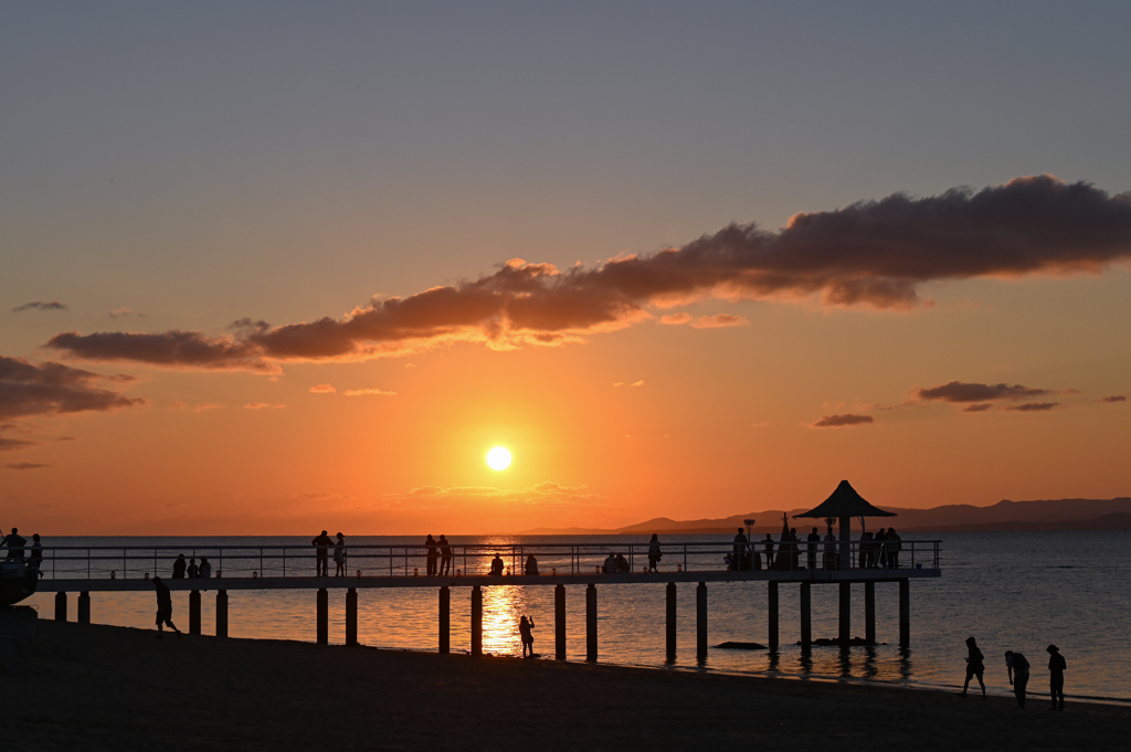石垣島で見る夕日