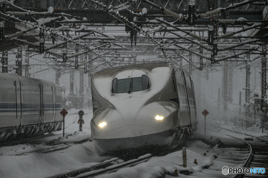 大雪の米原１