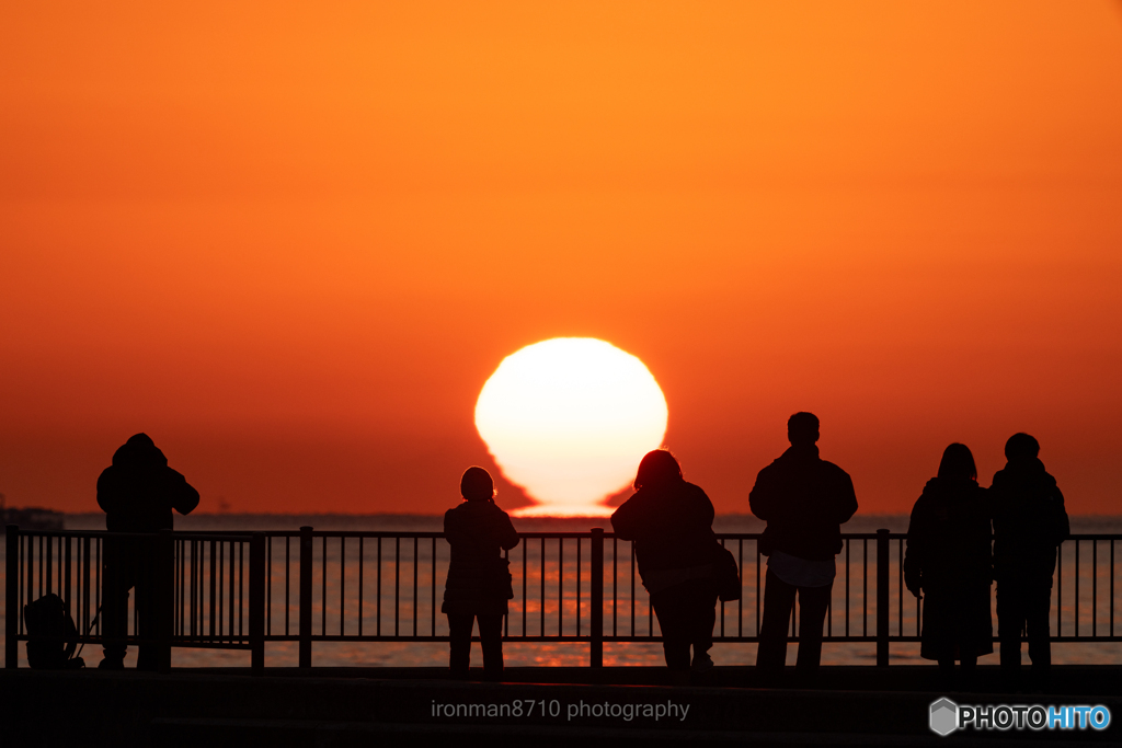 だるま夕日①