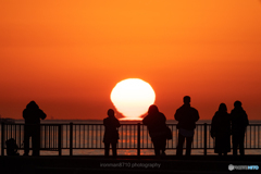 だるま夕日①