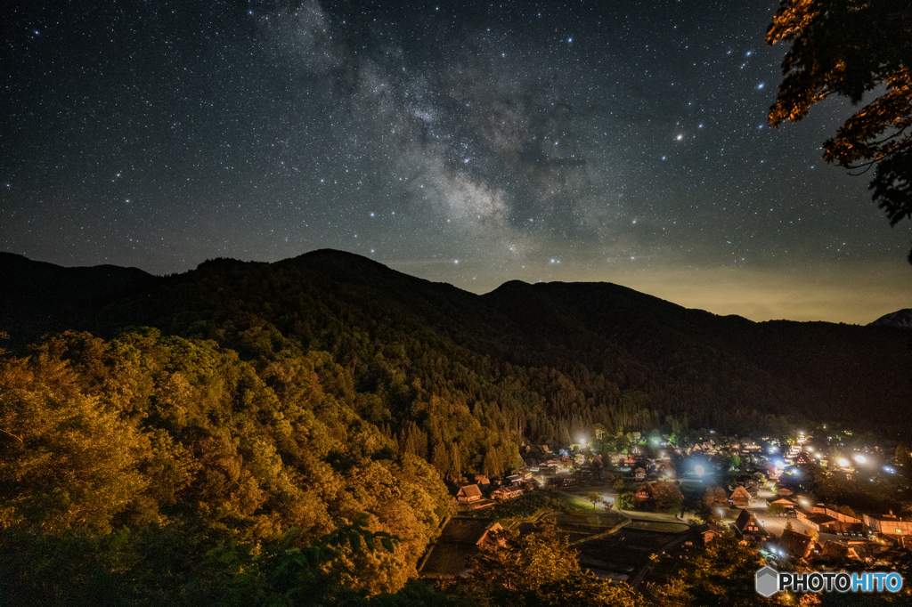 白川郷の夜