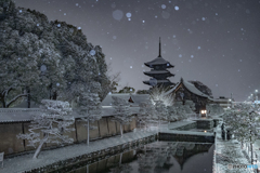 雪の京都