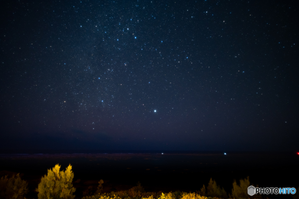 星空ビューの部屋より