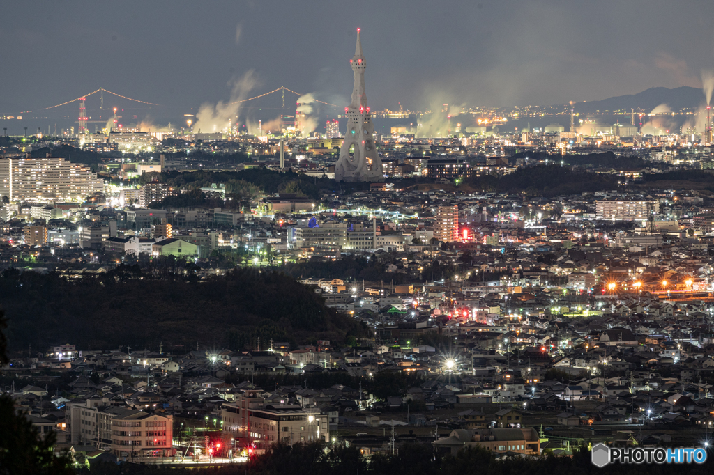 リベンジPLの塔の夜景