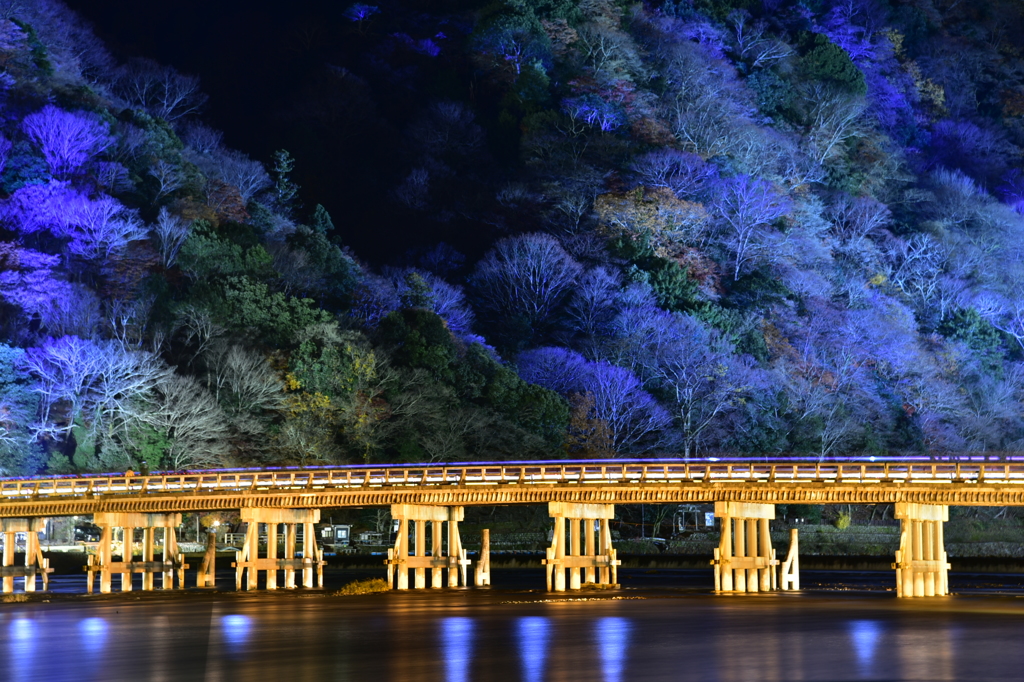 嵐山花灯路・渡月橋 