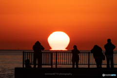 だるま夕日②