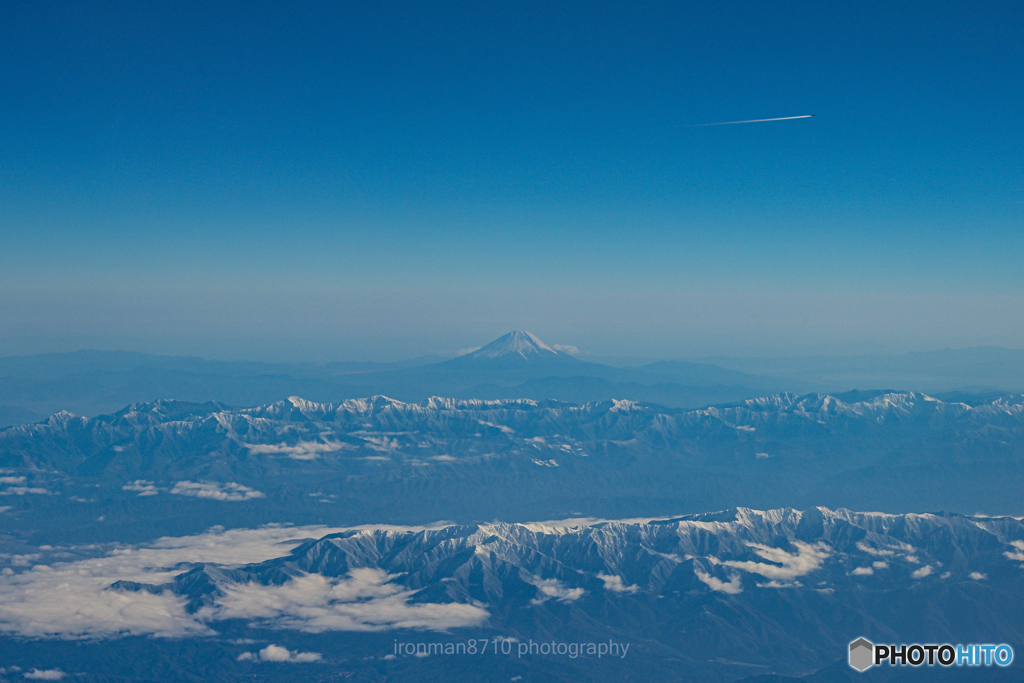 元日に見た富士山