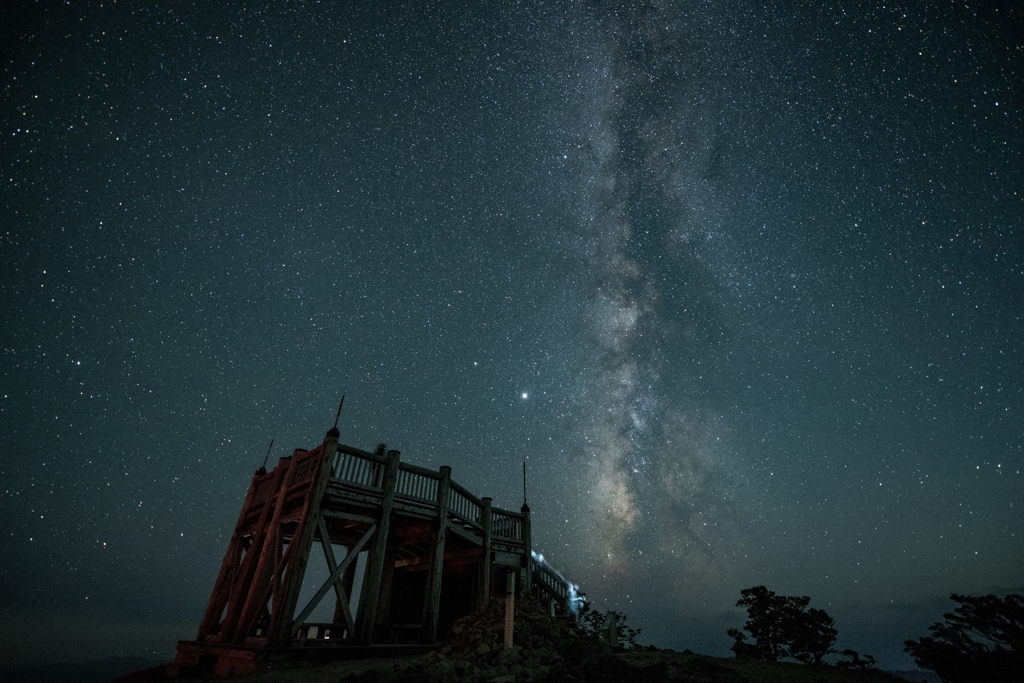 大台ケ原の星夜