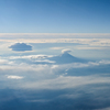 空から富士山