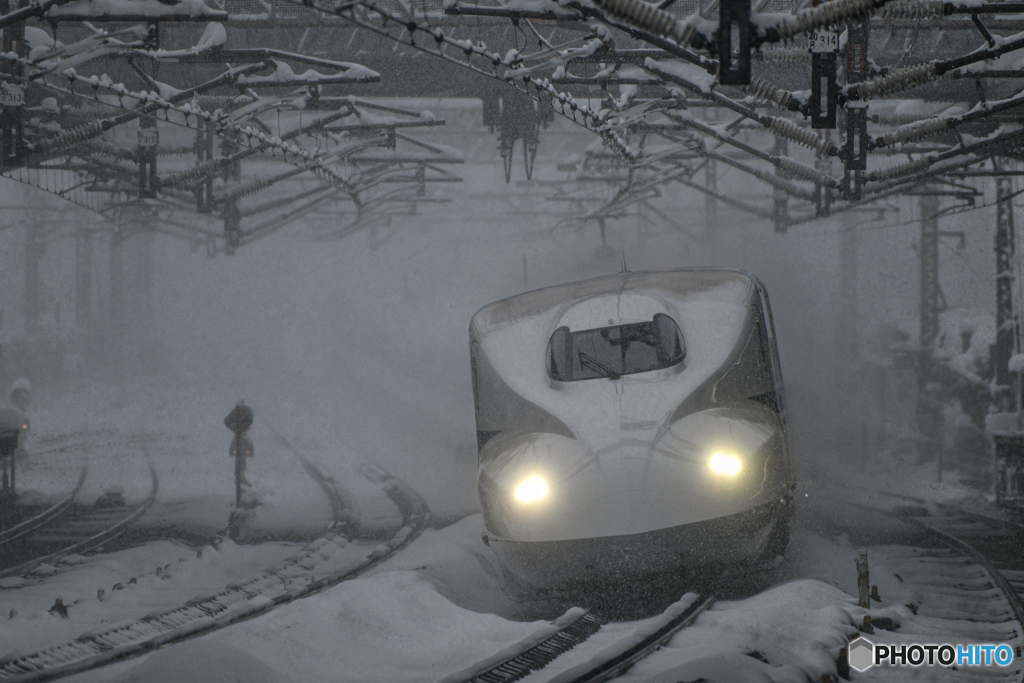 大雪の米原２