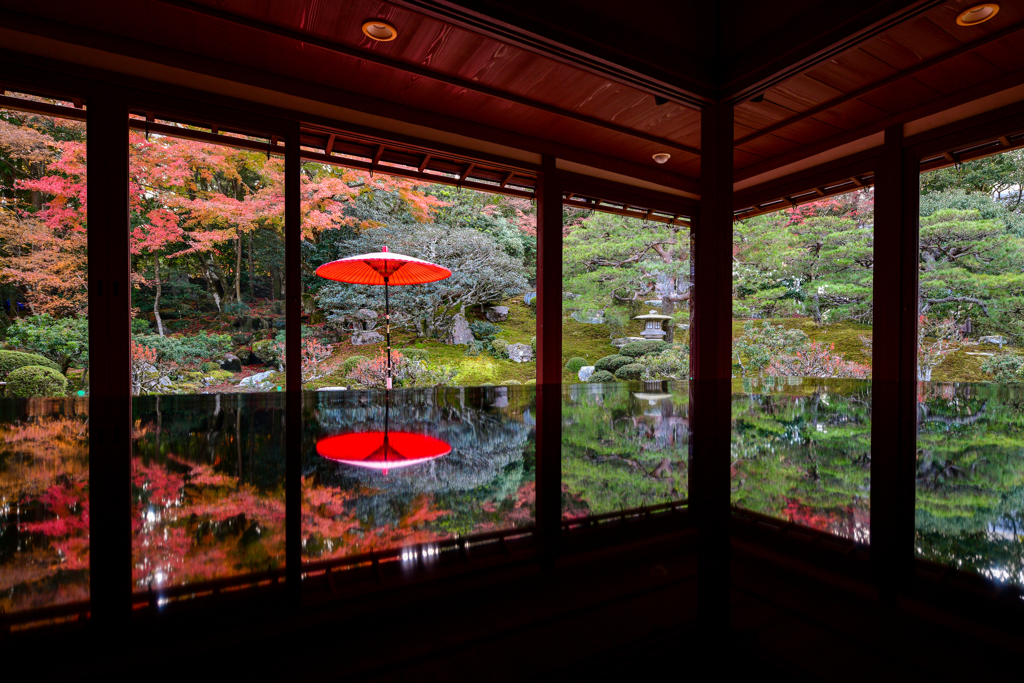 テーブル紅葉