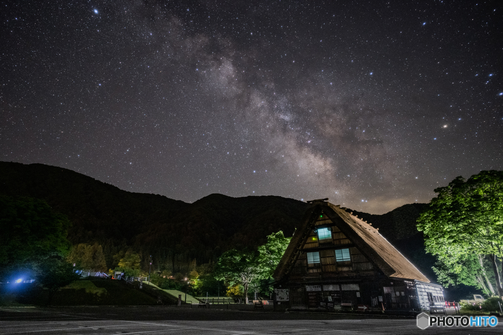 世界遺産の星夜