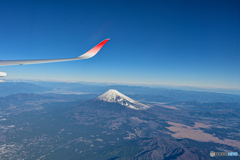ウイングレットと富士山