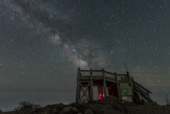 大台ケ原の星景