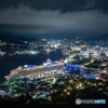 長崎夜景と豪華クルーズ船