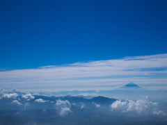 八ヶ岳より富士を眺める