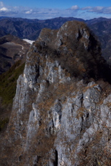 二子山山頂付近より