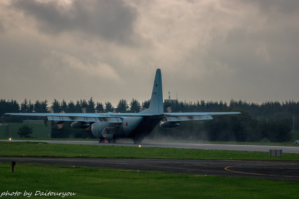 Landing touchdown~C-130H~