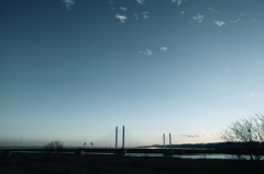 寒空の坂東大橋