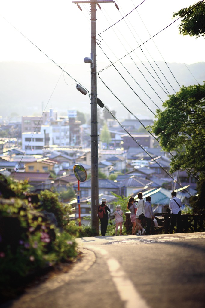 坂のある光景
