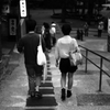 DOWN THE STAIRS