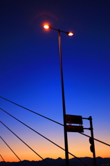 坂東大橋の街灯