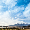 富士山の見える街