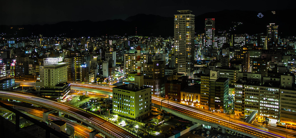 Kobe at night