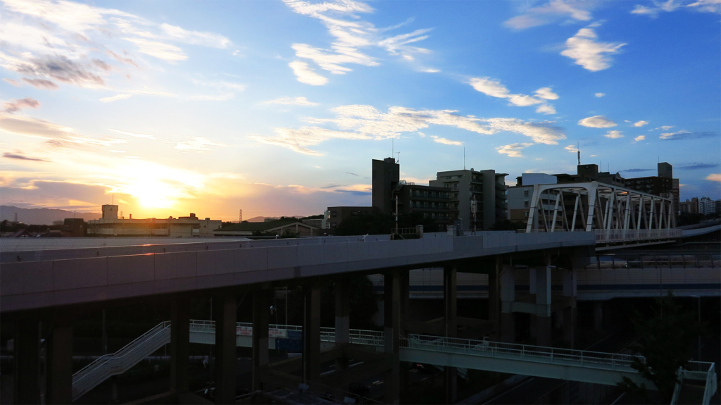 夏の夕暮れ