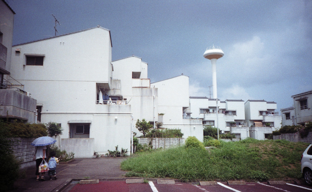 給水塔のある風景