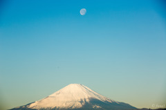 来月には富士山の上に沈むのかな