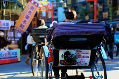 紫　人力車