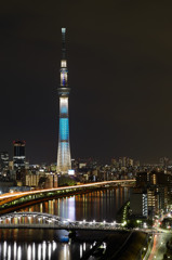 スカイツリー　夜景