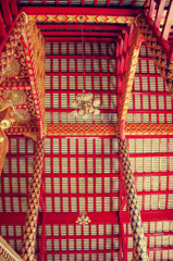 チェンマイ　寺院の天井