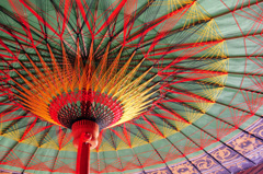 チェンマイ　手工芸品村の傘