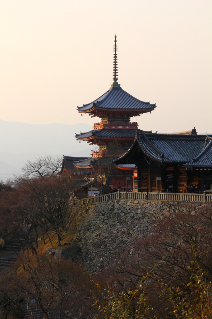 清水寺、三重塔