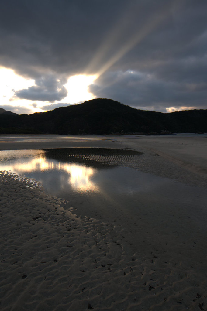 冬の浜辺
