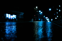 真夜中の雨上がり