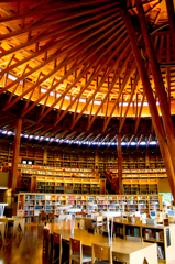 秋田県の国際教養大学の図書館