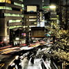 夜桜とスカイツリー