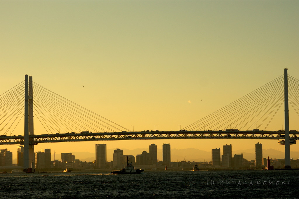 Dusk of Yokohama Port