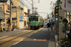 江ノ電の町にて