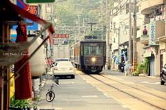 江ノ電の町にて