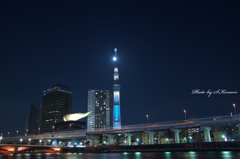 The Sky Tree of the moonlit night　Tａｋｅ①