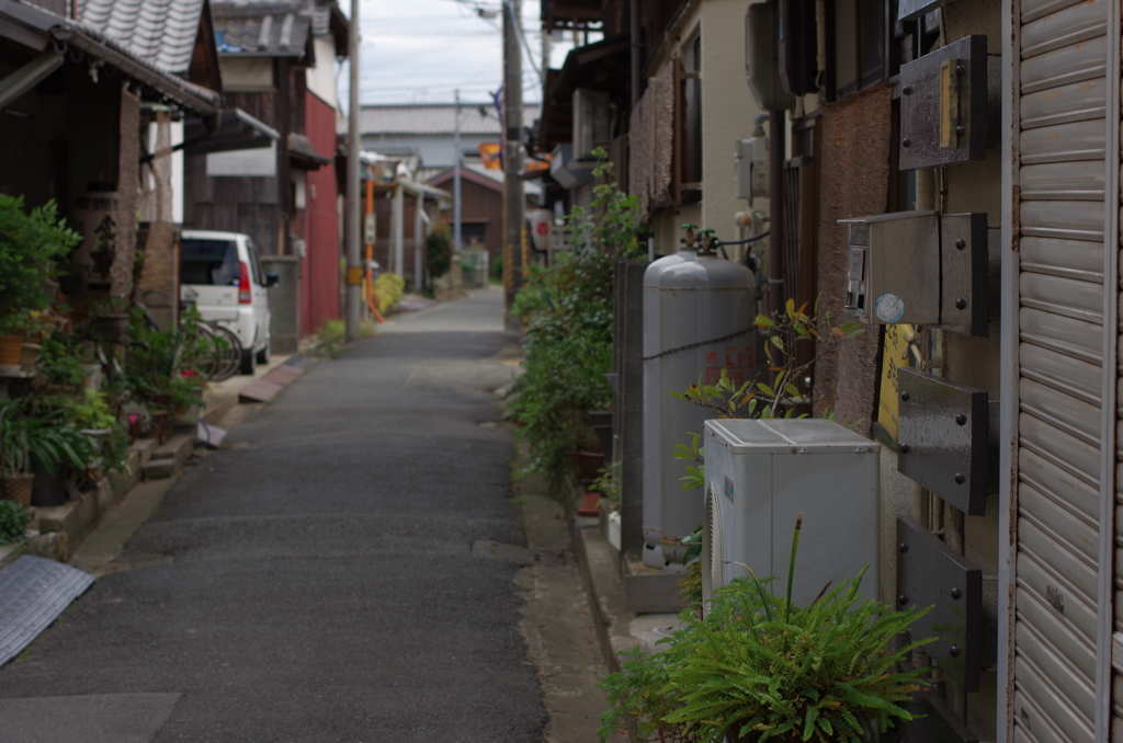 宅地を抜ける路地