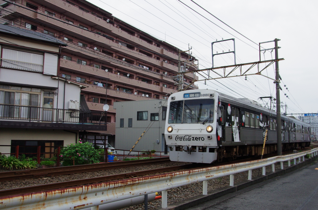街中を走ります