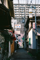 日陰の路地へ