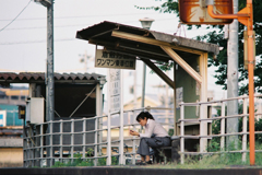 列車が来るまで...