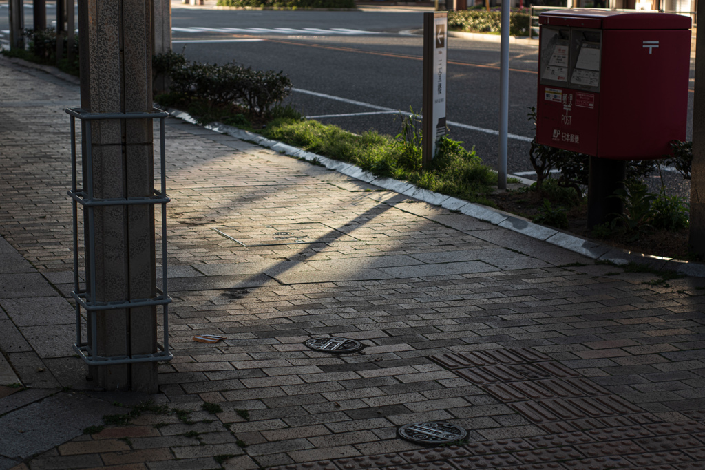 夕暮れの陽ざし