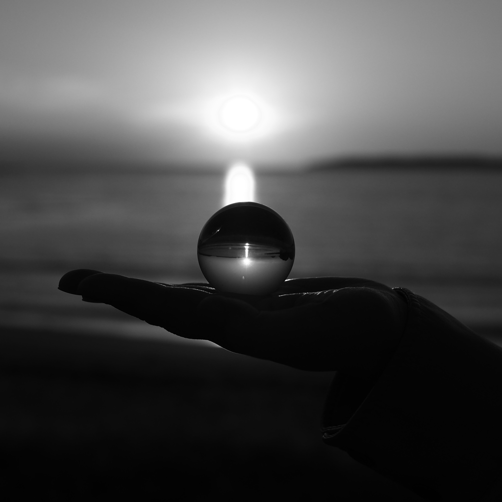 手のひらの夕陽